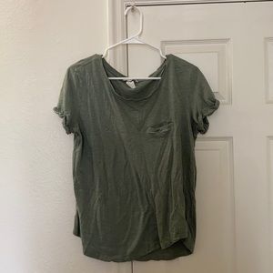 H&M basic loose fitting top with front pocket